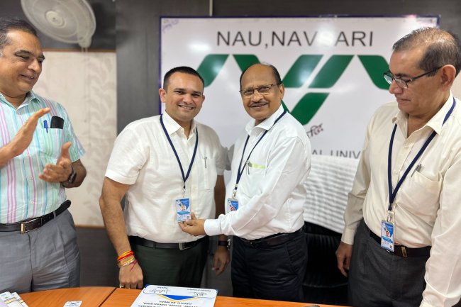 Hon’ble Vice Chancellor Dr. Z. P. Patel launched employee's Digital ID Card with cutting-edge RFID, NFC and QR code capabilities.