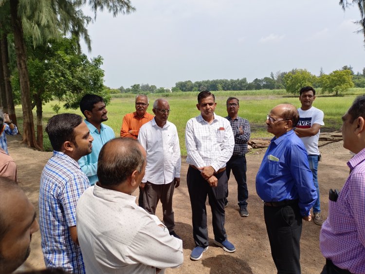 Hon'ble Vice Chancellor Dr. Z. P. Patel visited Main Rice Research Centre, Navsari on October 6, 2022 and reviewed the different research activities of State and ICAR-AICRP (Rice).