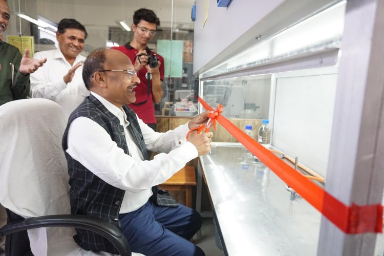 Hon’ble Vice Chancellor Dr. Z. P. Patel inaugurated a well-equipped Experiential Learning Unit on ‘Enriched Vermicompost production’, ELU classroom & storeroom and PNG facility at CoA, Bharuch.