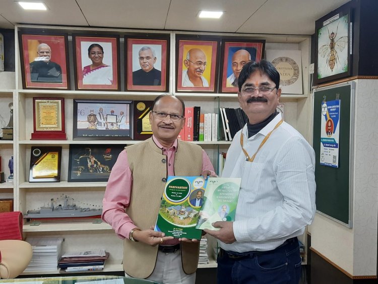 Regional Director, Regional Centre for Organic & Natural Farming, Nagpur paid visit to Hon’ble Vice-Chancellor At NAU.