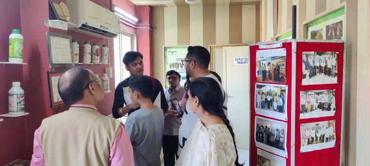 Shri Kiranbhai Patel, Jt. MD, ASPEE Group of Companies, Mumbai and his family visited Centre of Excellence on Post Harvest Technology, Bamboo Resource Centre and Banana Pseudostem Unit at NAU.