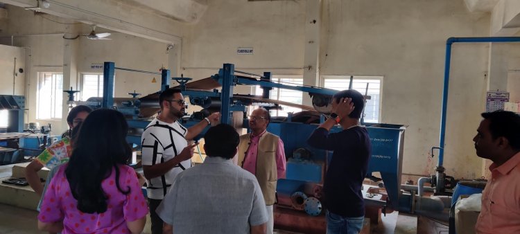 Shri Kiranbhai Patel, Jt. MD, ASPEE Group of Companies, Mumbai and his family visited Centre of Excellence on Post Harvest Technology, Bamboo Resource Centre and Banana Pseudostem Unit at NAU.