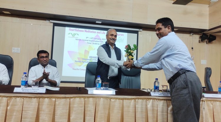 Four days “Heartfulness Meditation and Life – Skills Program” was organized by Directorate of Students Welfare, NAU in the association with Heartful campus, Ranga Reddy District, Telangana.