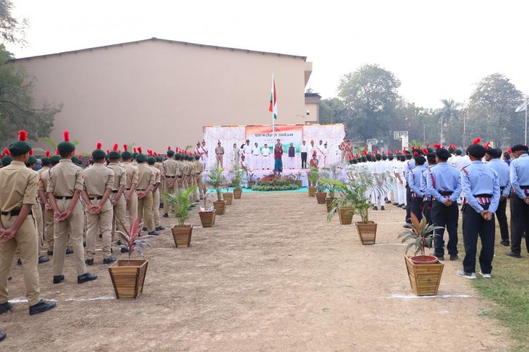 Celebration of 74th  Republic Day at Navsari Agricultural University.