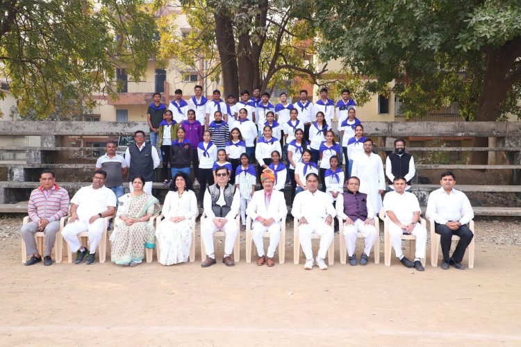 Celebration of 74th  Republic Day at Navsari Agricultural University.