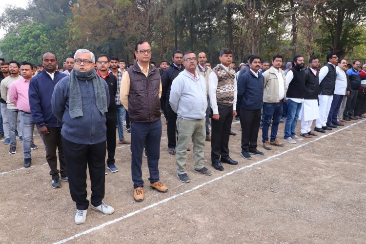 Celebration of 74th  Republic Day at Navsari Agricultural University.