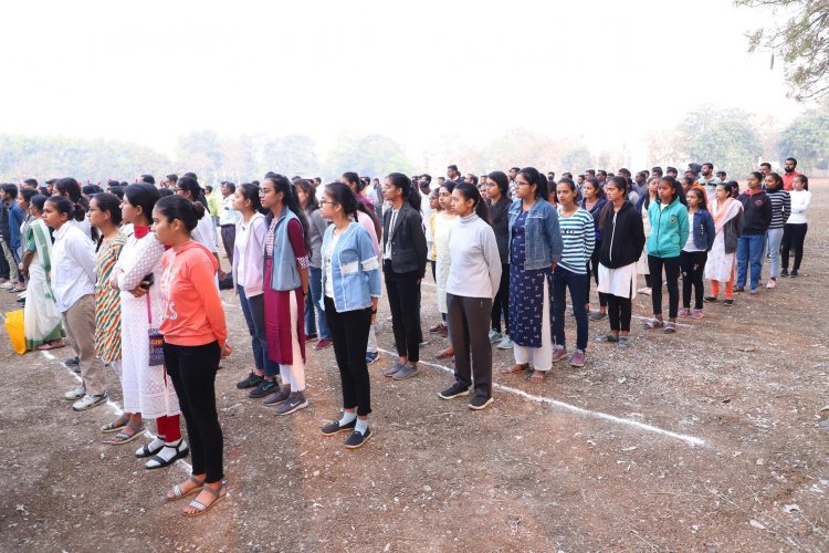 Celebration of 74th  Republic Day at Navsari Agricultural University.