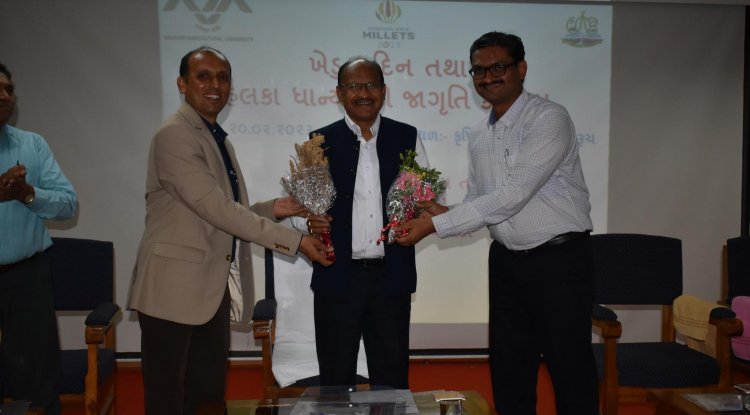 International Year of Millets was celebrated at the College of Agriculture, Bharuch in collaboration with Hill Millets Research Station, Waghai on February 20, 2023.