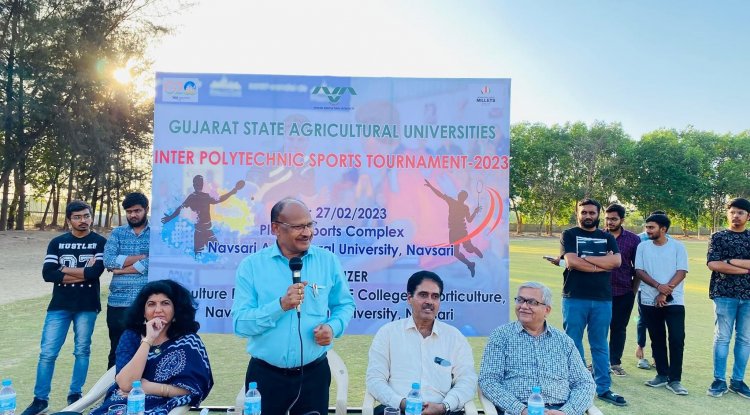 Horticulture Polytechnic, Navsari hosted "Gujarat State Agricultural Universities Inter Polytechnic Sports Tournament - 2023" on February 27, 2023.