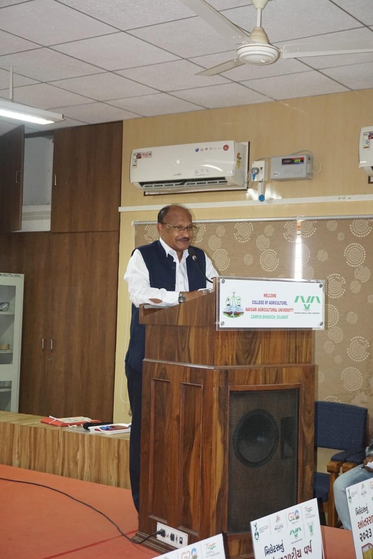 International Year of Millets was celebrated at the College of Agriculture, Bharuch in collaboration with Hill Millets Research Station, Waghai on February 20, 2023.