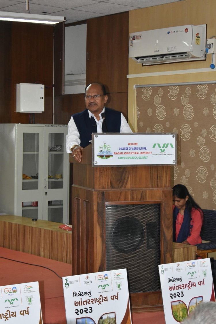 International Year of Millets was celebrated at the College of Agriculture, Bharuch in collaboration with Hill Millets Research Station, Waghai on February 20, 2023.