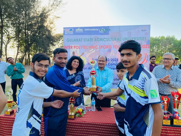 Horticulture Polytechnic, Navsari hosted "Gujarat State Agricultural Universities Inter Polytechnic Sports Tournament - 2023" on February 27, 2023.