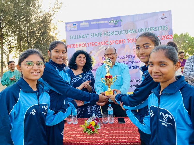 Horticulture Polytechnic, Navsari hosted "Gujarat State Agricultural Universities Inter Polytechnic Sports Tournament - 2023" on February 27, 2023.