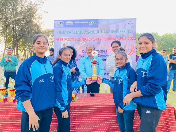 Horticulture Polytechnic, Navsari hosted "Gujarat State Agricultural Universities Inter Polytechnic Sports Tournament - 2023" on February 27, 2023.