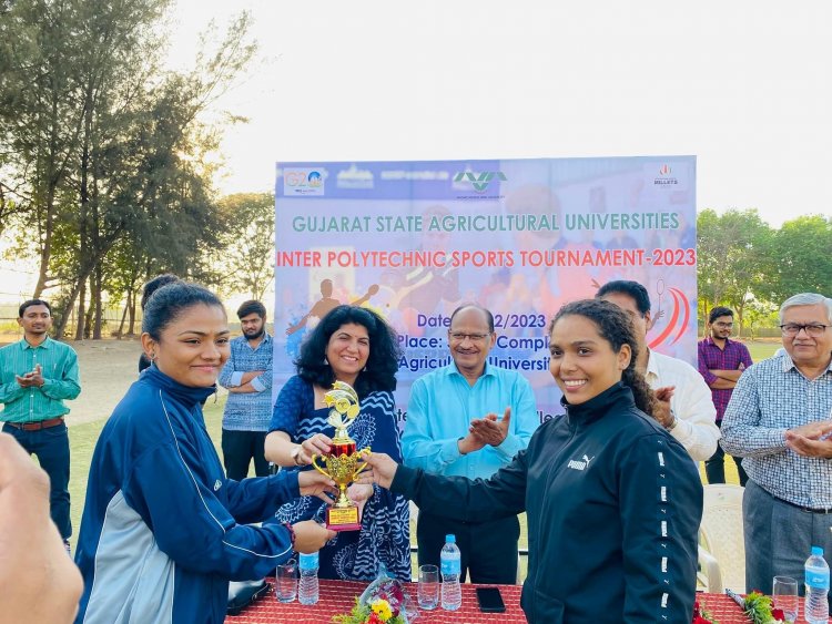 Horticulture Polytechnic, Navsari hosted "Gujarat State Agricultural Universities Inter Polytechnic Sports Tournament - 2023" on February 27, 2023.