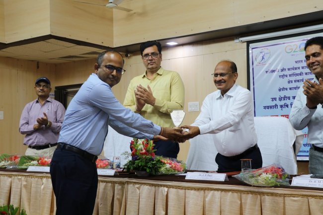Hon’ble Vice-Chancellor Dr. Z. P. Patel inaugurated 'Quiz competition & awareness programme' organized by Ministry of Statistics and Programme Implementation (MoSPI)-GoI, National Statistical Office (NSO), Field Operation Division, Vadodara in association with the Directorate of Student’s Welfare, NAU with the co-ordination of the Department of Agricultural Statistics, NMCA, Navsari