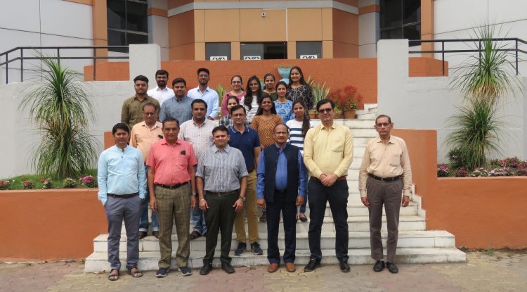 Hon'ble Vice-Chancellor Dr. Z. P. Patel extended best wishes to the 09 Post Graduate students who departed to IRRI, Metro Manila, Philippines under NAHEP-CAAST project for a period of One month (March 16 to April 16, 2023) to attend an International Training Programme.