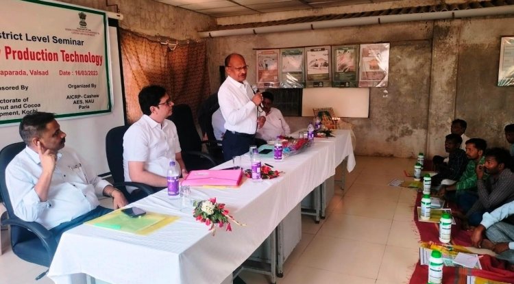 seminar on “Cashew Production Technology” sponsored by Directorate of Cashewnut and Cocoa Development, Kochi and organized by AICRP, Cashew, Agriculture Experimental Station, Paria