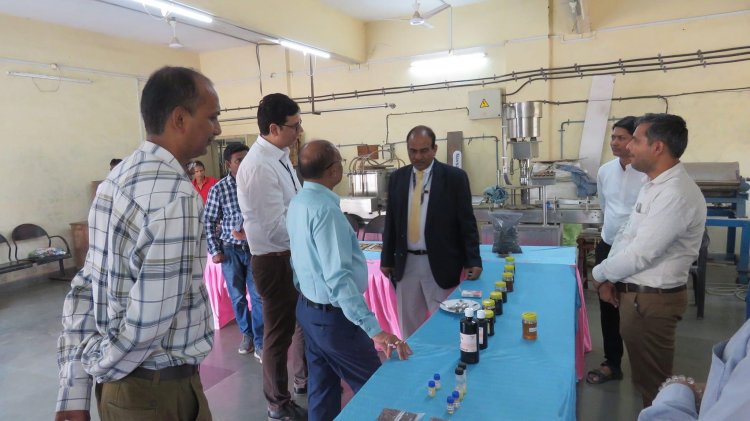 Dr. R. C. Agrawal, Hon'ble DDG (Agril. Education), ICAR & National Director (NAHEP) along with Hon’ble Vice-Chancellor Dr. Z. P. Patel visited various facilities created with financial assistance of NAHEP-CAAST in NAU Navsari. 