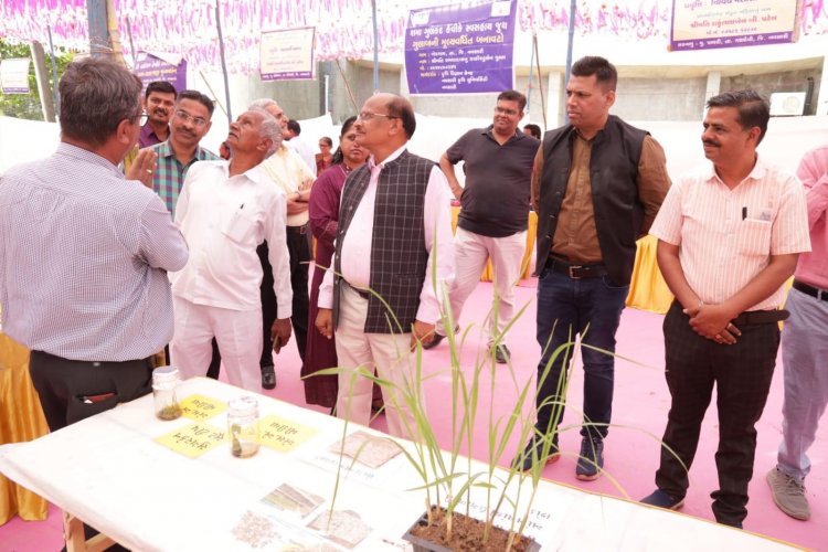 Hon’ble Vice-Chancellor Dr. Z. P. Patel inaugurated the ‘Natural Farming Awareness’ program jointly organized by KVK Navsari, KRIBHCO Surat and Bureau of Indian standards, Surat to celebrate the International Year of Millets on March 10, 2023. 