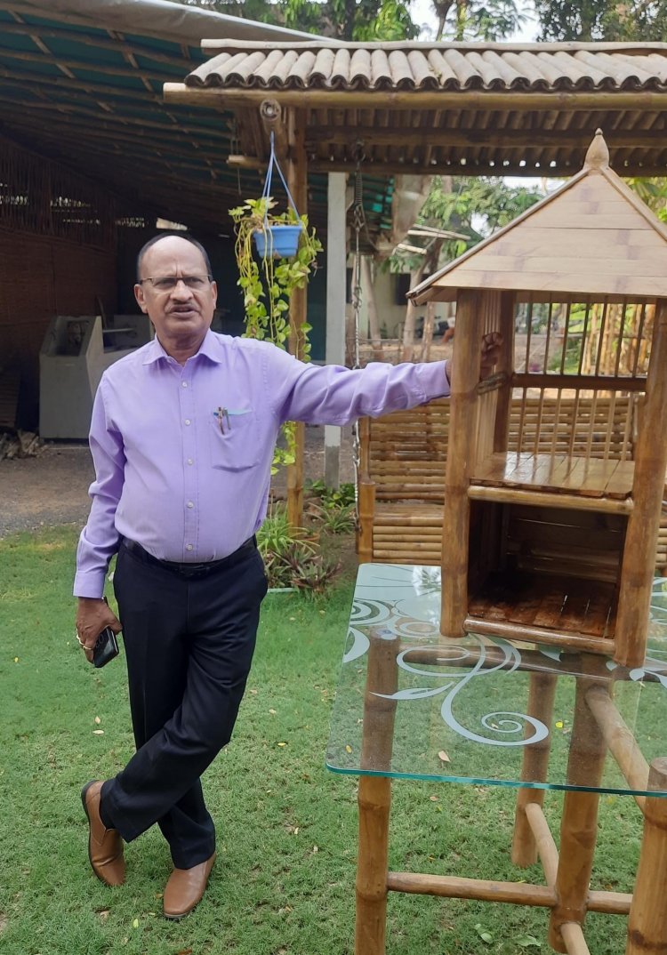 Hon’ble Vice-Chancellor Dr. Z. P. Patel made a visit to the Bamboo Resource Center, College of Forestry, and reviewed several works and projects ongoing in the BRC