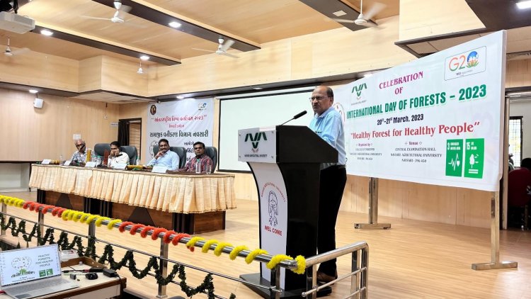 International Day of Forests, was celebrated at the College of Forestry, Navsari under the theme ‘Forest and Health’ by organizing various activities for the students of NAU