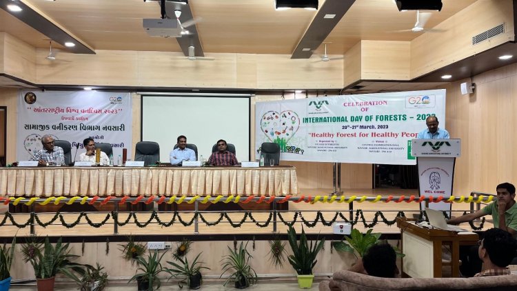 International Day of Forests, was celebrated at the College of Forestry, Navsari under the theme ‘Forest and Health’ by organizing various activities for the students of NAU