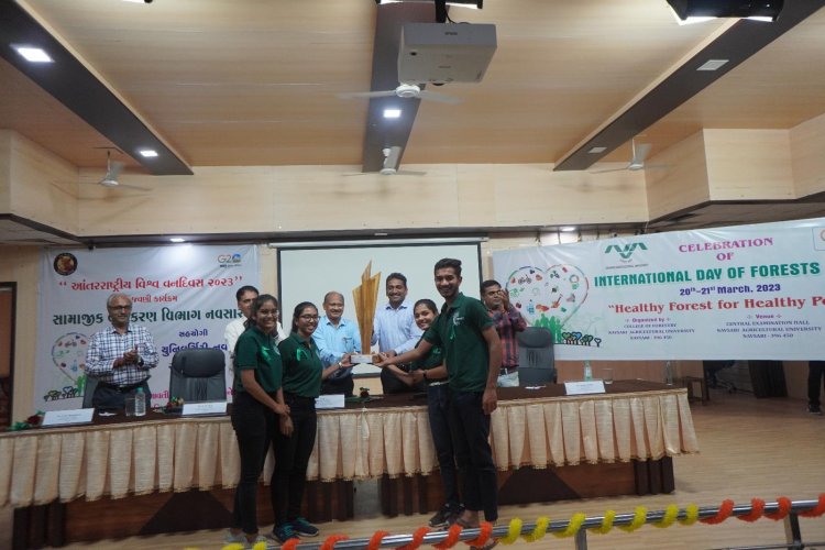 International Day of Forests, was celebrated at the College of Forestry, Navsari under the theme ‘Forest and Health’ by organizing various activities for the students of NAU