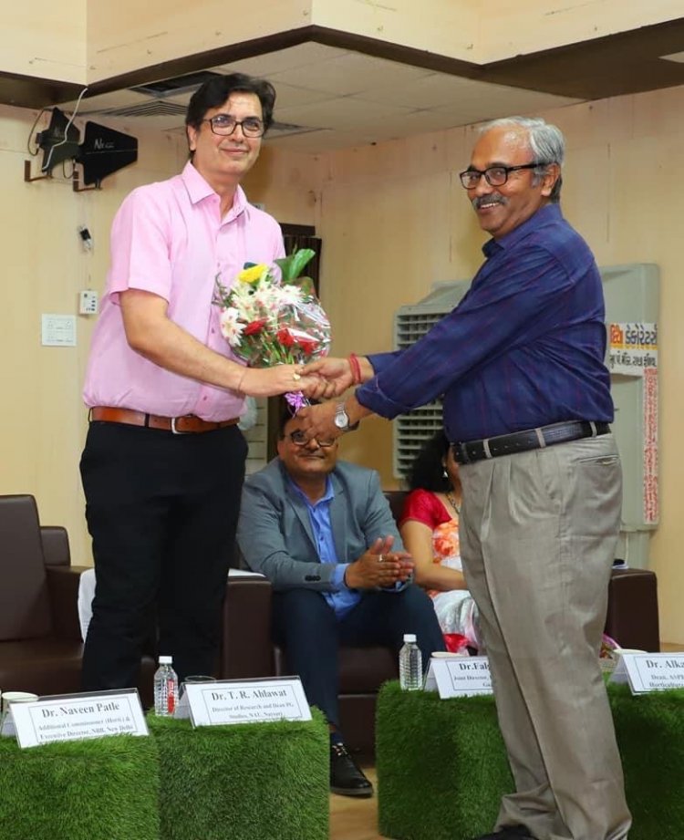 The Alumni Convention of Horticulture and Forestry faculty- 'BaghVan' was inaugurated by Hon'ble Vice-Chancellor Dr. Z. P. Patel on April 14, 2023.