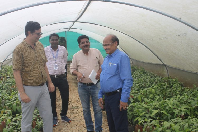 Hon’ble Vice-Chancellor Dr. Z. P. Patel along with Dr. T. R. Ahlawat, Director of Research visited Agricultural Experimental Station, Paria on August 29, 2023.