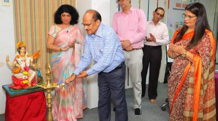 Hon'ble Vice-Chancellor Dr. Z. P. Patel presided over the inaugural function of the workshop on 'National Agricultural Research and Education System-Blended Learning Platform (NARES-BLP)' jointly organised by NAU in collaboration with ICAR-IASRI on September 22, 2023 at NAU