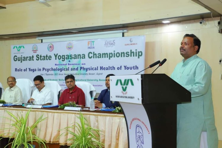 The “Gujarat State Yogasana Championship” & National Seminar on “Role of Yoga in Psychological and Physical Health of Youth”