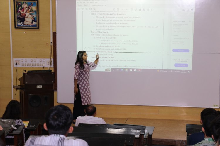 "Teachers Day" was celebrated at N. M. College of Agriculture, Navsari on September 05, 2023. Roles were switched for this precious day, students of college played as teachers and teachers were encouraging them as audience. 