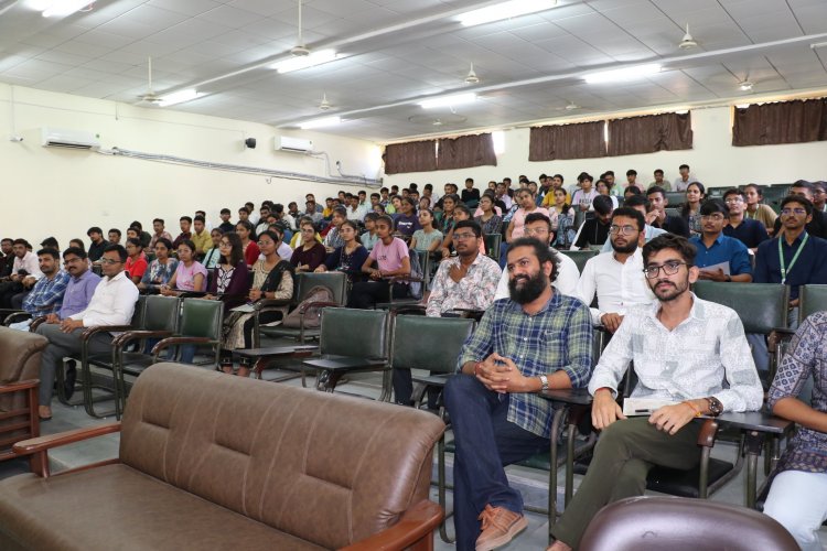 "Teachers Day" was celebrated at N. M. College of Agriculture, Navsari on September 05, 2023. Roles were switched for this precious day, students of college played as teachers and teachers were encouraging them as audience. 