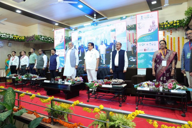 The "Shrimp Farmers Conclave 2023," organized by ICAR – Central Institute of Brackishwater Aquaculture, took place at Navsari Agricultural University on September 14, 2023.