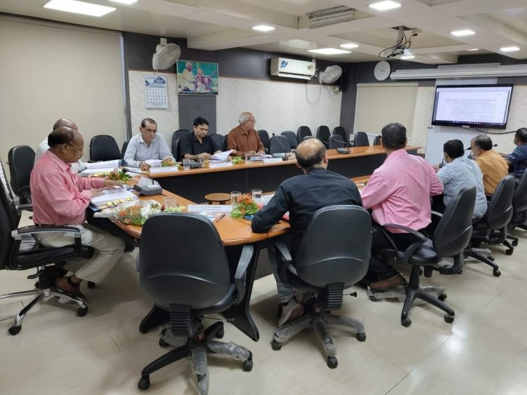 Hon’ble Vice-Chancellor Dr. Z. P. Patel chaired the 58th Construction Committee meeting organized by the Office of the Executive Engineer, NAU on September 20, 2023