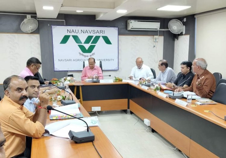 Hon’ble Vice-Chancellor Dr. Z. P. Patel chaired the 58th Construction Committee meeting organized by the Office of the Executive Engineer, NAU on September 20, 2023