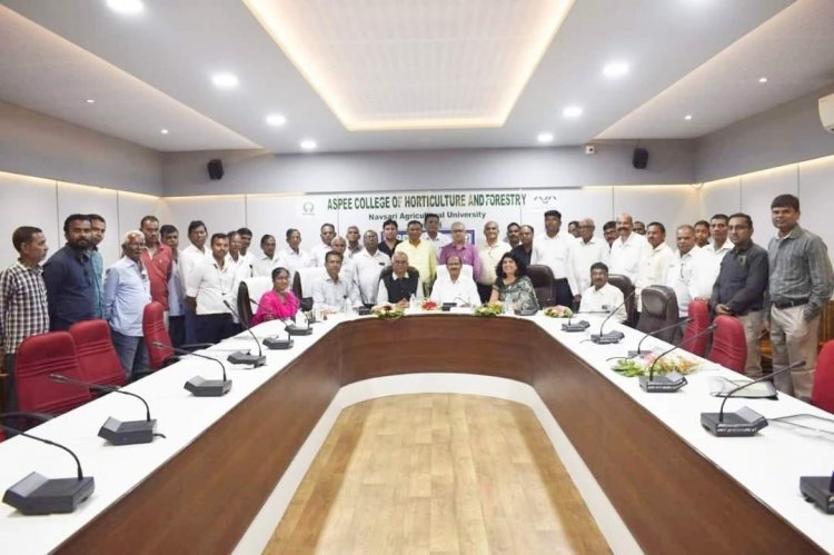 Hon’ble Vice-Chancellor Dr. Z. P. Patel inaugurated One day training programme of SC farmers on “Advance production technology of tuber crops” organized by AICRP (TC), Department of Vegetable Science, ASPEE College of Horticulture, Navsari on September 21, 2023.