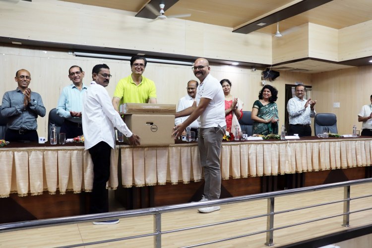 On September 21, 2023 The Centralized IT Device Purchase distribution program was conducted under the distinguished Leadership of the Honorable Vice Chancellor, Dr. Z. P. Patel Sir