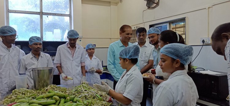 Shri P. D. Palsana, Joint secretary (Agriculture University), Agriculture, Farmers Welfare & Co-Operation Department, Govt. of Gujarat visited various centers of NAU during his official visit to Navsari on September 27, 2023.