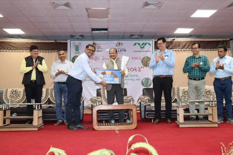 To mark the Celebration of the International Year of Millets-2023, the 'Millets Krishi Mela' was organized at Hill Millet Research Station, Waghai on September 03, 2023.