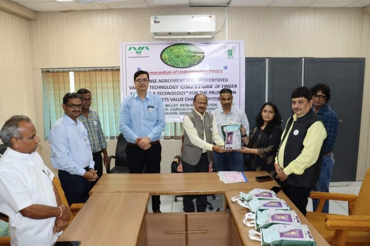 To mark the Celebration of the International Year of Millets-2023, the 'Millets Krishi Mela' was organized at Hill Millet Research Station, Waghai on September 03, 2023.