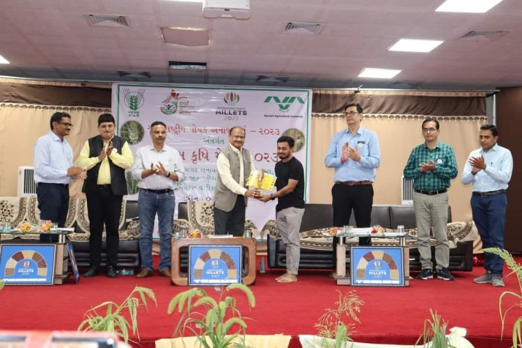 To mark the Celebration of the International Year of Millets-2023, the 'Millets Krishi Mela' was organized at Hill Millet Research Station, Waghai on September 03, 2023.