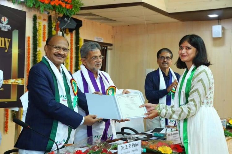 Hon'ble Vice-Chancellor Dr. Z. P. Patel presided over the “First Polytechnic Passing Out Ceremony” held on October 05, 2023, at the Central Examination Hall, Navsari.