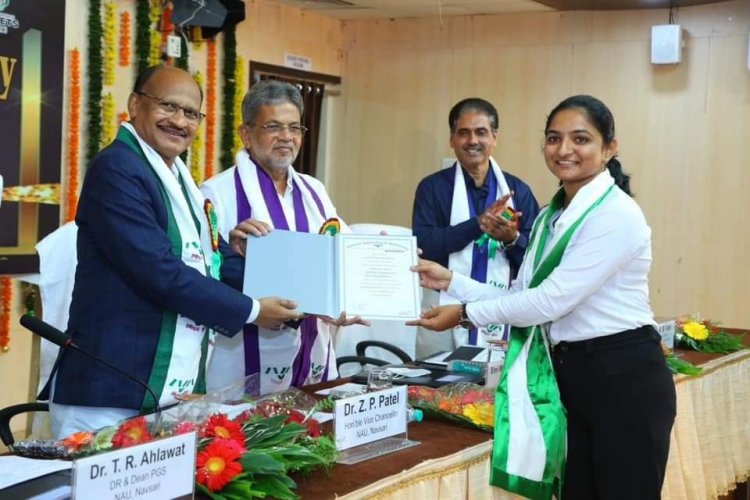 Hon'ble Vice-Chancellor Dr. Z. P. Patel presided over the “First Polytechnic Passing Out Ceremony” held on October 05, 2023, at the Central Examination Hall, Navsari.