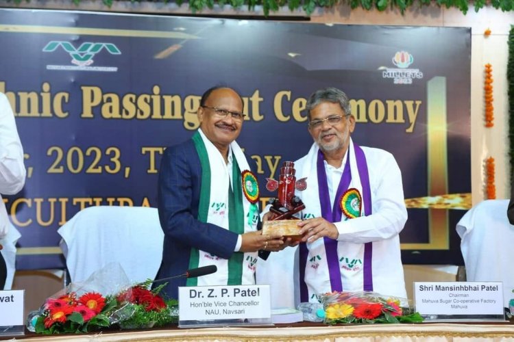 Hon'ble Vice-Chancellor Dr. Z. P. Patel presided over the “First Polytechnic Passing Out Ceremony” held on October 05, 2023, at the Central Examination Hall, Navsari.