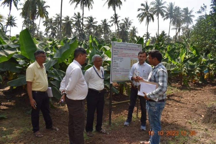 Dr. Prakash Patil, Project Coordinator (Fruits), AICRP, ICAR-IIHR, Bengaluru, paid a visit to the Hon’ble Vice-Chancellor, Dr. Z. P. Patel, during his official trip to NAU Navsari on October 10, 2023. 