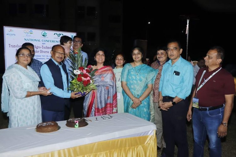 The organizers of the National Conference on 'Transformation of Agro-technologies for Enhancing Production under Diverse Agro-ecosystem' arranged a special program to commemorate Dr. Z. P. Patel sir's three years as the Vice-Chancellor of Navsari Agricultural University. 