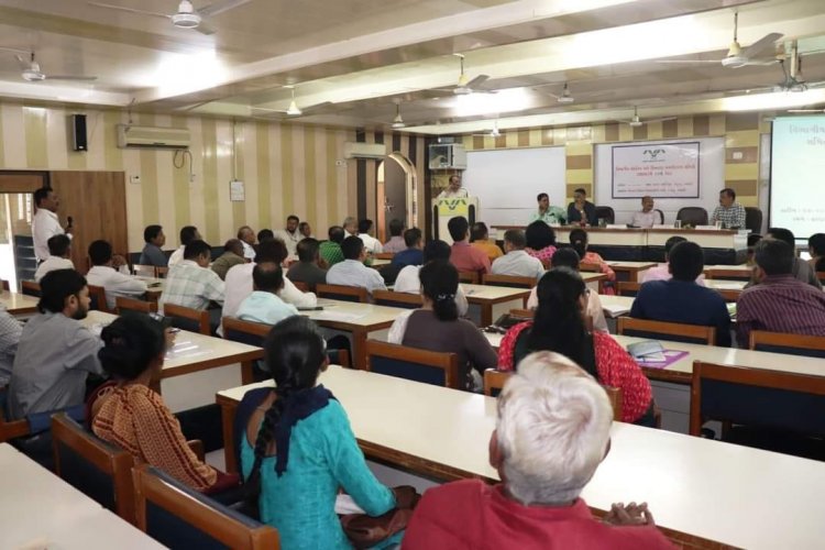 The 34th ZREAC meeting convened under the chairmanship of Hon'ble Vice-Chancellor Dr. Z. P. Patel at SSK, Navsari on October 17, 2023.