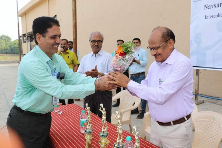 Hon'ble Vice-Chancellor Dr. Z. P. Patel inaugurated the 'Intercollegiate Basketball & Volleyball Tournament- 2023-24' of NAU Navsari on October 17, 2023. 